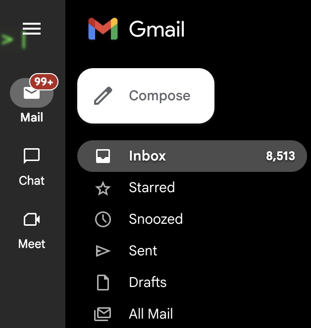 Overwhelming email notifications on a phone screen